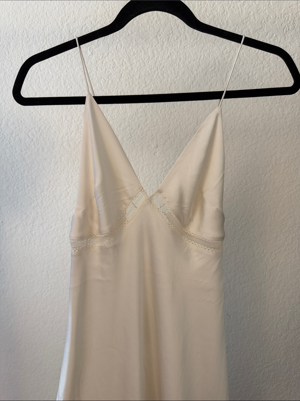 Favorite Daughter The Blackberry Dress in Ivory with Lace Trim